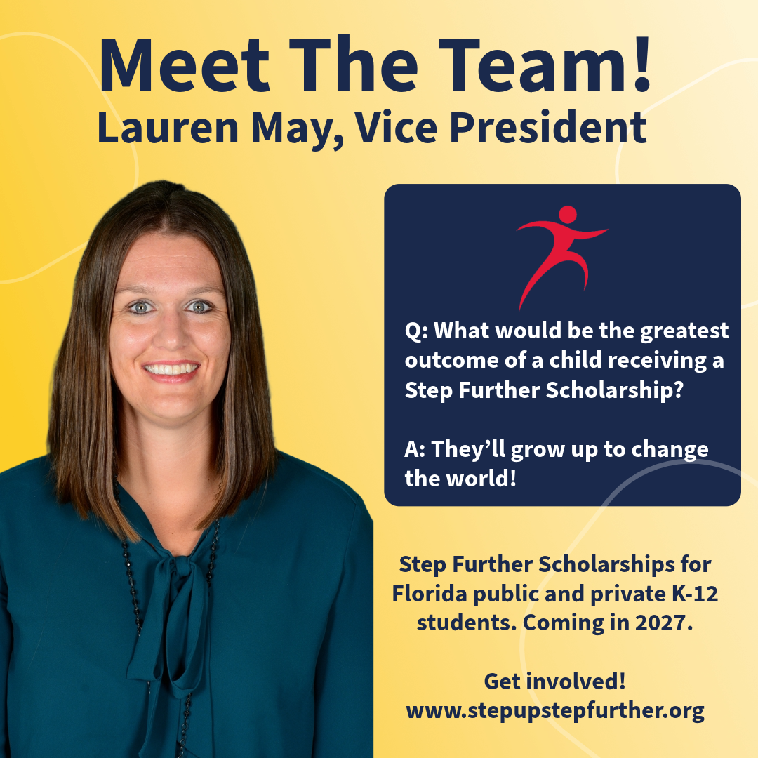 Conoce a Lauren May, vicepresidenta de Step Up, Step Further.